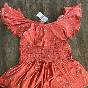 🌸 2 for $15 🌸 Coral Jersey knit top NWT
